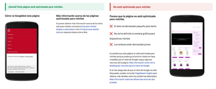 Google penaliza webs no adaptadas a móviles